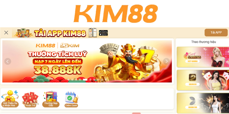 Trang chủ kim88 mới nhất 2026